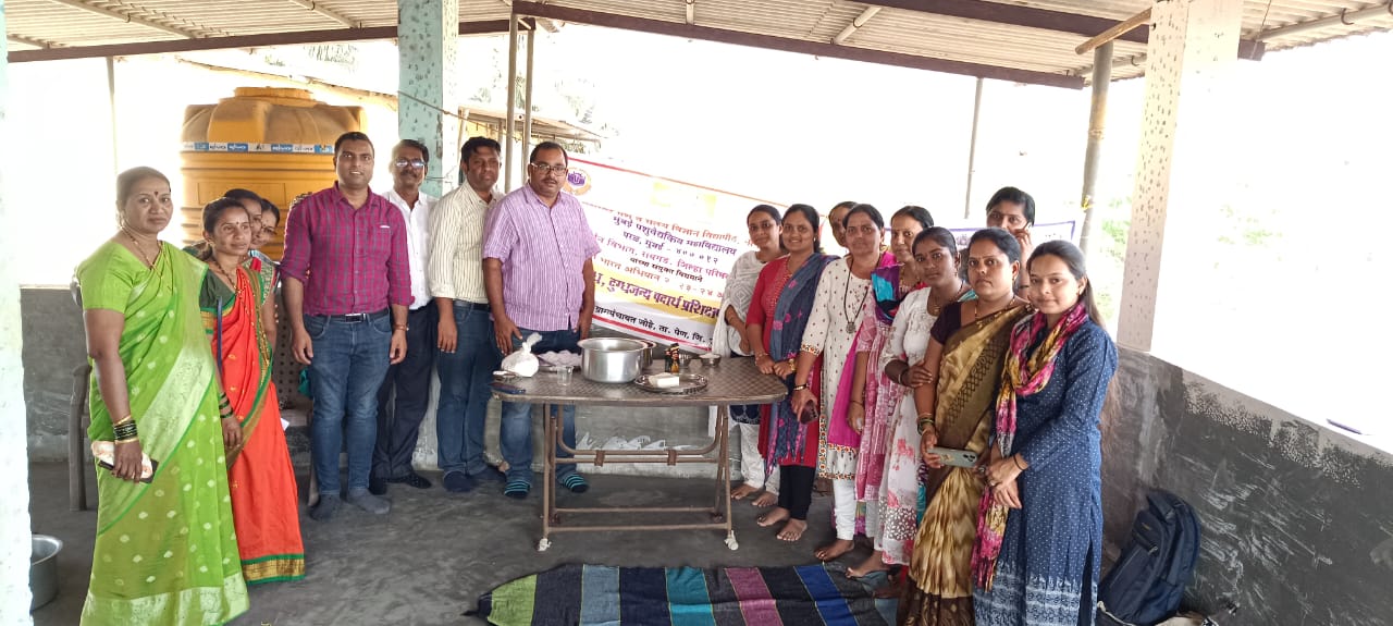 Paneer Making Demonstration At Adopted Village